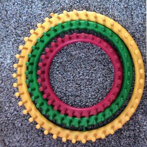 Set of 3 Round Circle Knitting Looms - Used - Great for Hats & Scarves